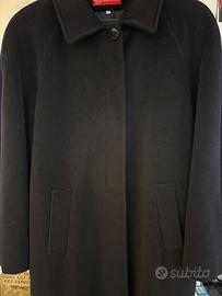 Cappotto blu lana donna