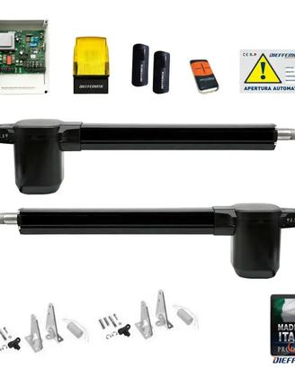 kit cancello battente 220v ante 2.5 mt max  250 kg