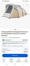 Tenda da campeggio semi nuova usata 2 volte