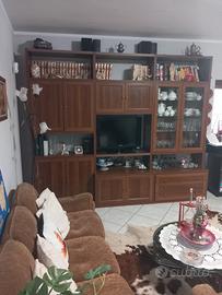 parete attrezzata in legno Arte povera 