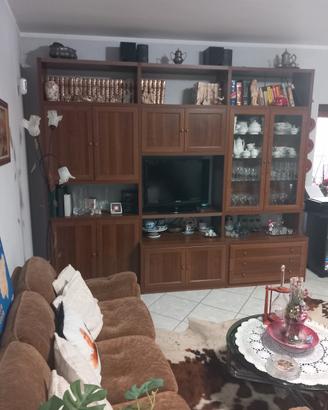 parete attrezzata in legno Arte povera 