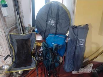 Kit tenda + letti campeggio