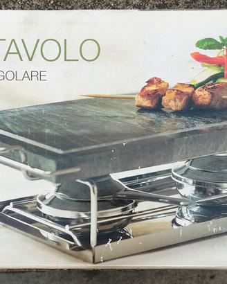 Grill da tavolo con pietra ollare, nuovissimo 