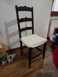 6 Sedie in legno modello Fratino