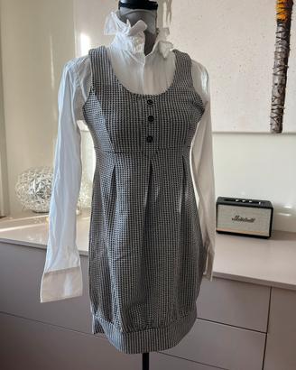 Abito a quadretti pied de poulle • tg XS