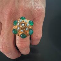 Anello in ottone design artigianale