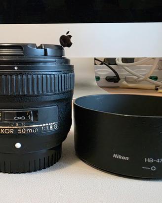 Nikkor 50mm f/1.8G Nikon AF-S lens obiettivo 