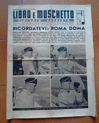 libro e moschetto del 15 settembre 1937