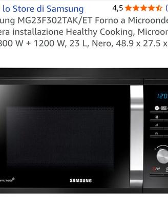 Samsung MG23F302TAK/ET Forno a Microonde Grill