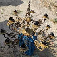 lampadario d epoca in ottone 