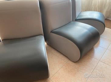 Poltrone basse in similpelle