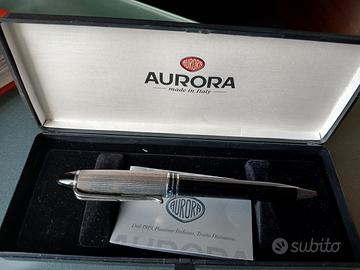 Aurora penna a sfera nuova argento