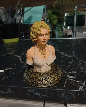 MINIATURA BUSTO MADONNA CM 15