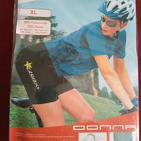 Pantaloncini da ciclista con imbottitura per donna