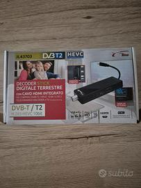 Decoder stick,  cavo HDMI, telecomando, garanzia
