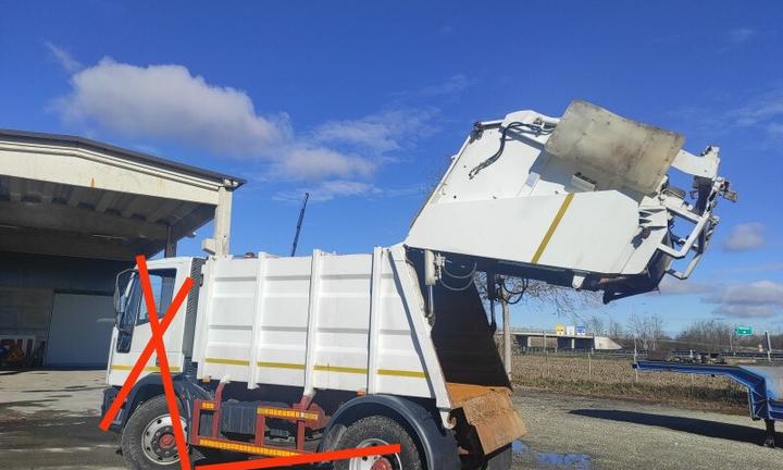 COMPATTATORE RIFIUTI FARID-PERINO 10 MC SMONTATO D