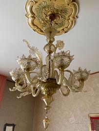 Lampadario in vetro Murano