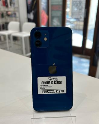 iPhone 12 128GB blu usato garanzia 