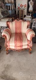 2 poltrone chippendale stile barocco
