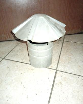 capello canna fumaria alluminio nuovo 