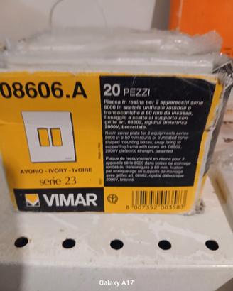 20 placche vimar art.08606.A 
