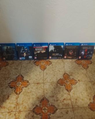 collezione giochi Resident evil  PS4.