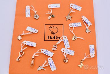 Dodo ciondolo charm oro 18 kt rosa 9 kt ciondoli