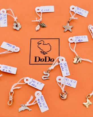 Dodo ciondolo charm oro 18 kt rosa 9 kt ciondoli