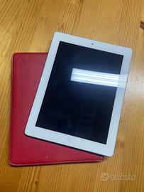 iPad A1395 Wi-Fi 16Gb Bianco con custodia in pelle