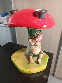 Statuetta elfo fungo cono gelato 