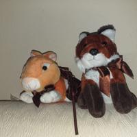 Volpe e coniglio peluche Perugina