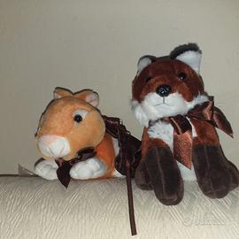 Volpe e coniglio peluche Perugina