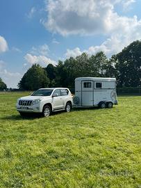 Trailer FAUTRAS trasporto 2 CAVALLI a la francese