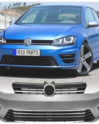 PARAURTI ANTERIORE VOLKSWAGEN VW GOLF 7 12-17 LOOK