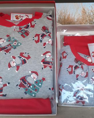Pigiama babba-figlio Natale