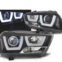 FARI PER DODGE CHARGER 11-15 A LED NERI