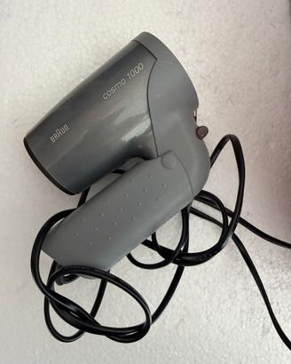 Asciugacapelli Braun Cosmo 1000 pieghevole 1000W