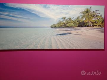 Quadro su tela spiaggia tropicale