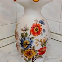 Vaso in vetro porcellanato anni 70.