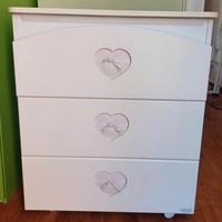 Bagnetto Cuore Nanan - Mobile con cassetti e vasca