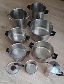 Pentole BARAZZONI  + Moka Bialetti 6 tazze