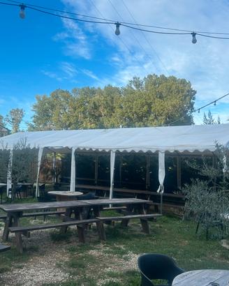 Tendone gazebo tensostruttura