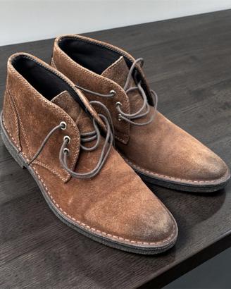 Dolce & Gabbana Stivalli di Camoscio Marrone