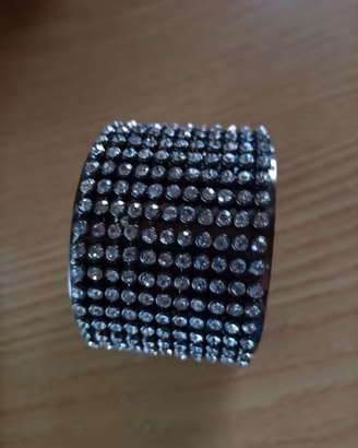 Bracciale a fascia con strass