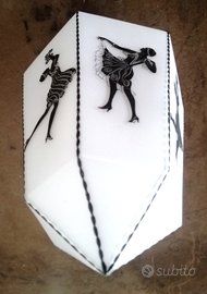 Paralume applique lampadario in vetro satinato