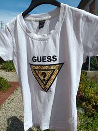 T-shirt Guess colore bianco taglia S