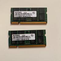 Ram 2 GB 2Rx8 PC2-6400S-666 12-E1 Elpida