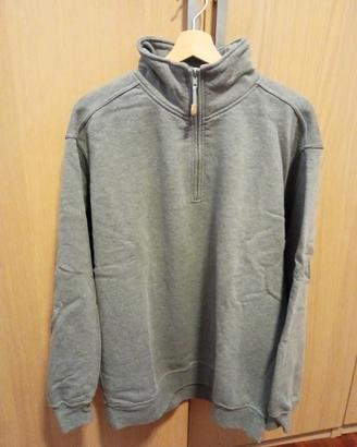 felpa grigia 100% cotone. Tg XXL