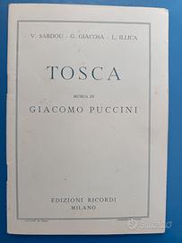 Libretto Opera Lirica Tosca di Puccini 1944