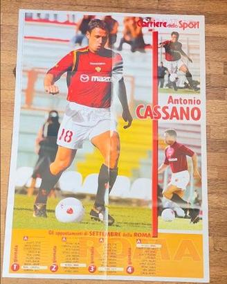 ANTONIO CASSANO Roma 2004 POSTER calciatori Sport